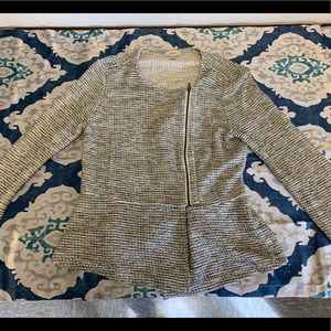 Loft moto zip sweater